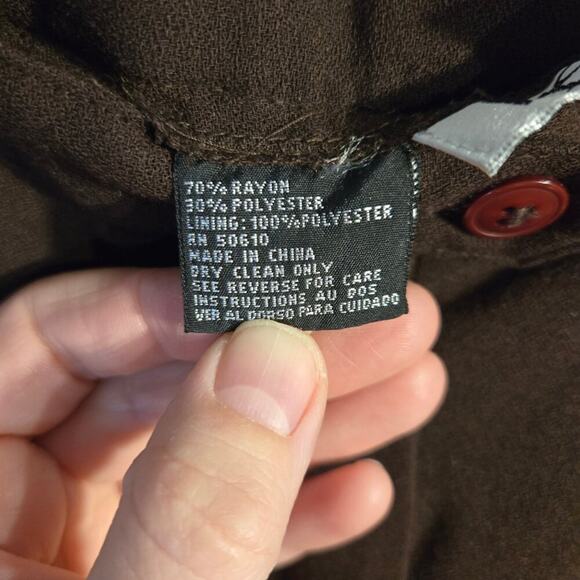 Kasper II Brown Pleated Trousers Size 18W 0342 - Picture 7 of 9